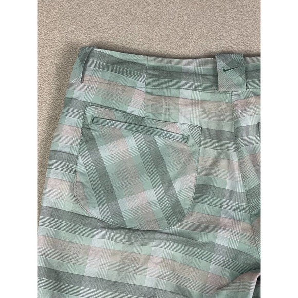Nike Golf Womes M Capri Pants Multicolor Plaid Pockets Zipper‎ Fly Regular Fit - Picture 10 of 13